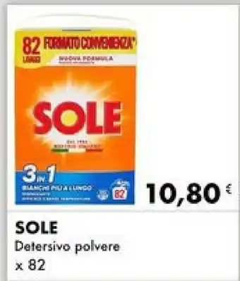 Iper Tosano Sole Detersivo polvere x 82 offerta