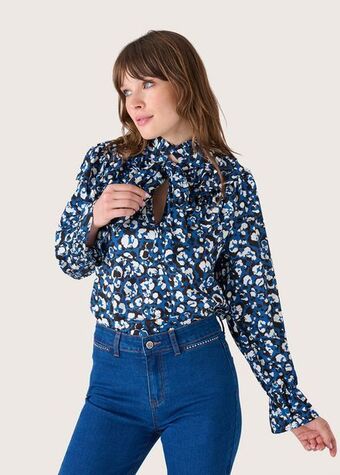 Blusa charon stampa animalier