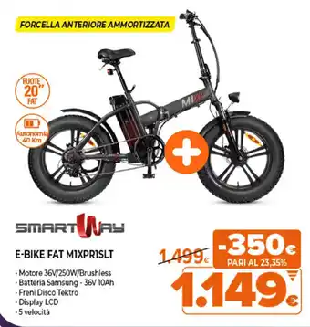 Expert Smart Way E-Bike Fat M1XPR1SLT offerta