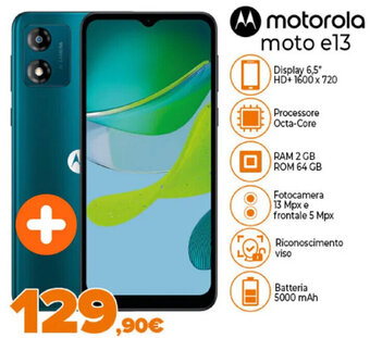 Expert Motorola moto e13 offerta