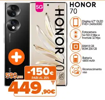 Expert Honor 70 5G offerta