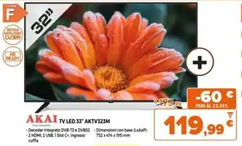 Expert Akai TV LED 33" AKTV323M offerta