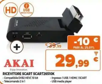 Expert Akai Ricevitore Scart SCART26510K offerta