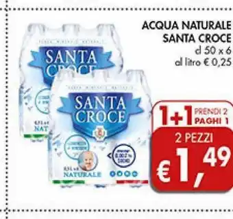 Supermercato Coal Acqua naturale santa croce 50cl x6 offerta