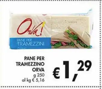 Supermercato Coal Pane per tramezzino orva 250g offerta