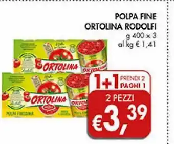 Supermercato Coal Polpa fine ortolina rodolfi 400g x 3 offerta