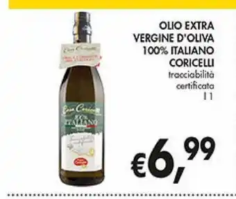 Supermercato Coal Olio extra vergine di oliva 100% italiano coricelli 1l offerta