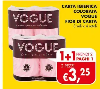 Supermercato Coal Carta igienica colorata vogue fior di carta offerta