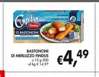 Supermercato Coal Bastoncini di merluzzo findus offerta