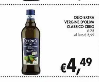 Supermercato Coal Olio extra vergine di oliva classico cirio offerta