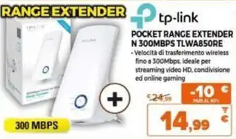 Expert tp-link Pocket Range Extender N 300MBPS TLWA850RE offerta