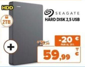 Expert Seagate Hard Disk 2,5 USB offerta