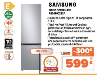 Expert Samsung Frigo Combinato RB36T602ESA offerta