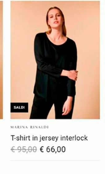 Marina Rinaldi T-shirt in jersey offerta