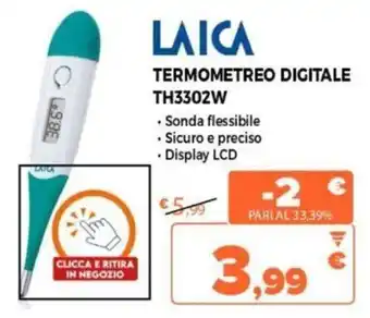 Expert Laica Termometro Digitale TH3302W offerta