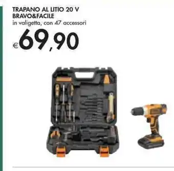 Bennet Trapano Al Litio 20 V Bravo&Facile 47 accessori offerta