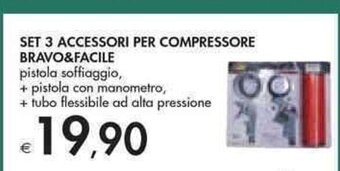 Bennet Bravo & Facile Set 3 Accessori Per Compressore offerta