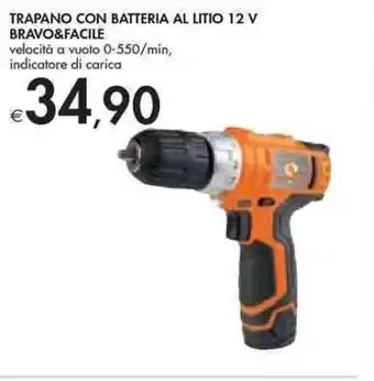 Bennet Bravo & Facile Trapano Con Batteria Al Litio 12 V offerta