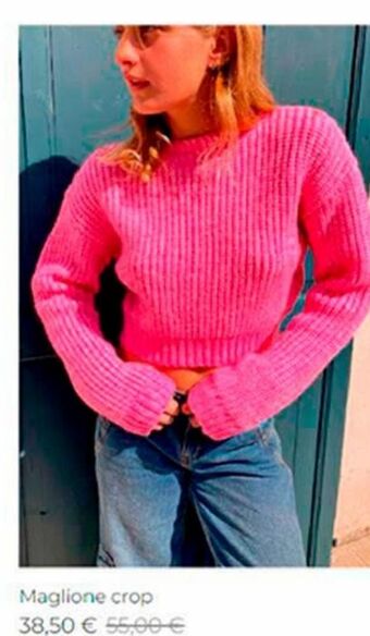 Subdued Maglione crop offerta