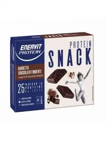 E Qui Parafarmacia Enervit protein snack cioccolato fondente 8 barrette offerta