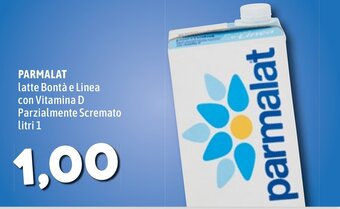 Parmalat latte Bontà e Linea con Vitamina D Parzialmente Scremato litri 1