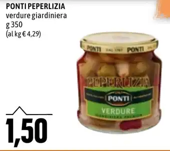 Ponti Peperlizia verdure giardiniera g 350