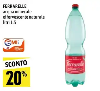 Ferrarelle acqua minerale effervescente naturale litri 1,5