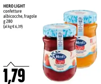 Emi Market Hero Light confetture albicocche, fragole g 280 offerta