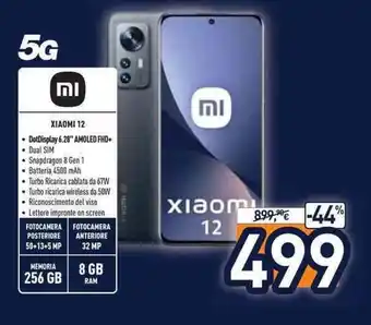 Unieuro Xiaomi 12 5G offerta