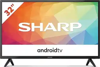 Amazon Sharp aquos 32fg6ea, 32" led tv hd android 11, dvb-t2/s2, 1366 x 768 pixels, wi-fi, nero, 2xhdmi, 2xusb, chromecast integr... offerta