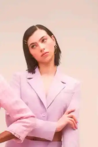 PRIMARK KEEP OFFLINE Blazer corto lilla offerta