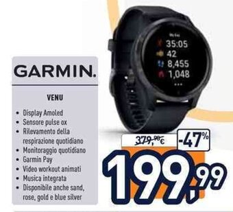 Unieuro Garmin Venu offerta
