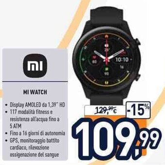 Unieuro Mi Watch offerta