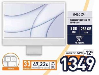 Unieuro iMac 24" offerta