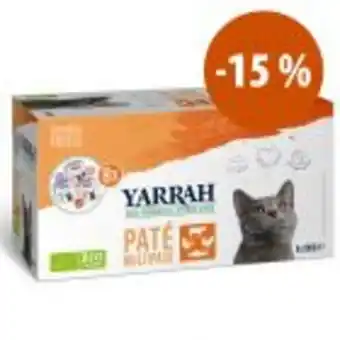 Prezzo speciale! 8 x 100 g yarrah bio paté misto alimento umido per gatti