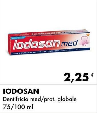 Iper Tosano Iodosan Dentifricio med/prot. globale 75/100 ml offerta