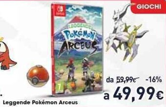 Unieuro Leggende Pokémon Arceus offerta