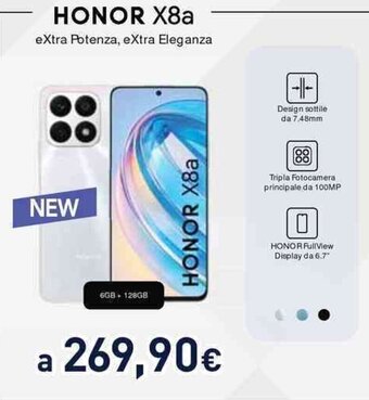 Unieuro Honor X8a offerta