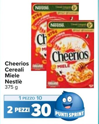 Carrefour Nestlè Cheerios Cereali Miele 375 g offerta