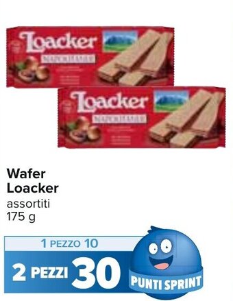Carrefour Wafer Loacker assortiti 175 g offerta