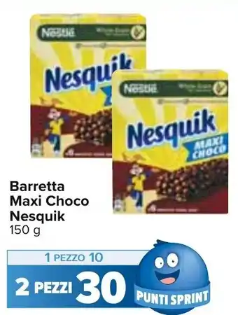Carrefour Nesquik Barretta Maxi Choco 150 g offerta