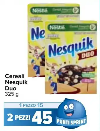 Carrefour Nesquik Duo Cereali 325 g offerta