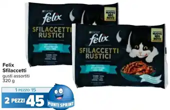 Carrefour Felix Sfilaccetti gusti assortiti 320 g offerta