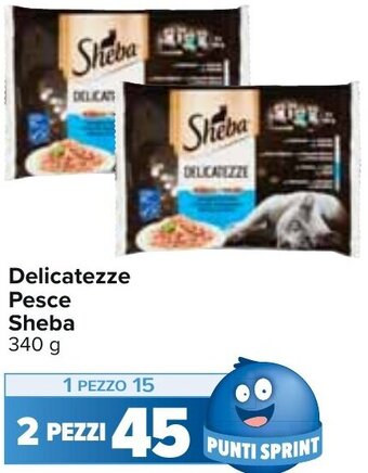 Carrefour Sheba Delicatezze Pesce 340 g offerta