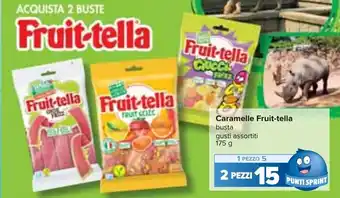 Carrefour Fruit-tella Caramelle busta gusti assortiti 175 g offerta