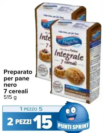 Carrefour Preparato per pane nero 7 cereali 515 g offerta