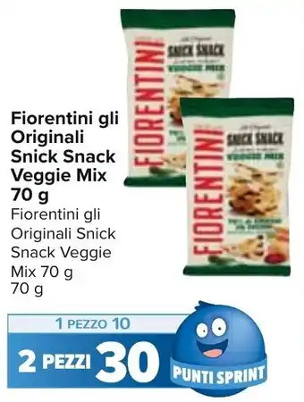 Carrefour Fiorentini gli Originali Snick Snack Veggie Mix 70 g offerta