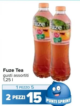 Carrefour Fuze Tea gusti assortiti 1,25 l offerta