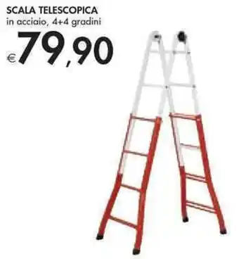 Bennet Scala Telescopica in acciaio, 4+4 gradini offerta