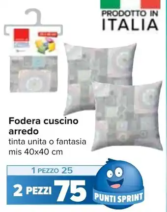 Carrefour Fodera cuscino arredo offerta